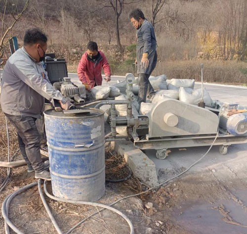 上林路面下沉注浆